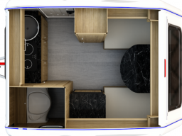 Niewiadow Wohnwagen Grundriss Tag